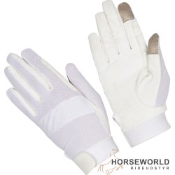 Equipage Faye Ridehandsker - Hvid