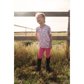 Equipage Dai Junior Full Grip Tights - Pink Carnation