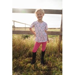 Equipage Dai Junior Full Grip Tights - Pink Carnation