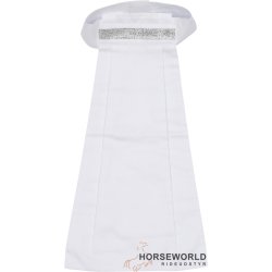 Equipage Tora Plastron m. Sten - Hvid/Slv