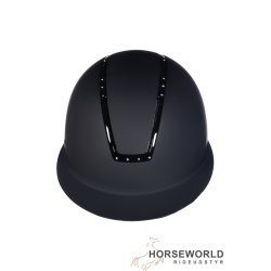 HKM Ridehjelm Lady Shield Diamond - Sort m. sten