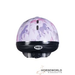 HKM Ridehjelm Blossom - Lilla m. heste