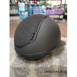 Samshield 2.0 Miss Shield Ridehjelm Shadowmatt Crystal Fabric - Sort/Sort/Matt Black