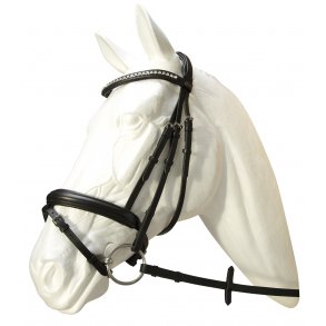 byWeber Rome Trense - Sort/Slv