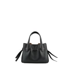 Pourchet Paris Blossom Cowhide Medium L�der Taske - Sort