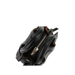 Pourchet Paris Blossom Cowhide Medium L�der Taske - Sort