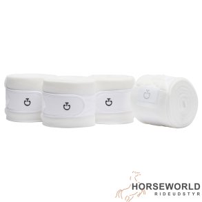 CT Tech Fleecebandager 4pk - Hvid m. sort logo