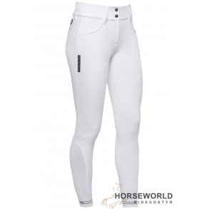 CT Piping Logo Full Grip Ridebukser - Hvid