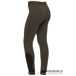 CT Perforated Logo Tape Full Grip Junior Ridebukser - Armygrn