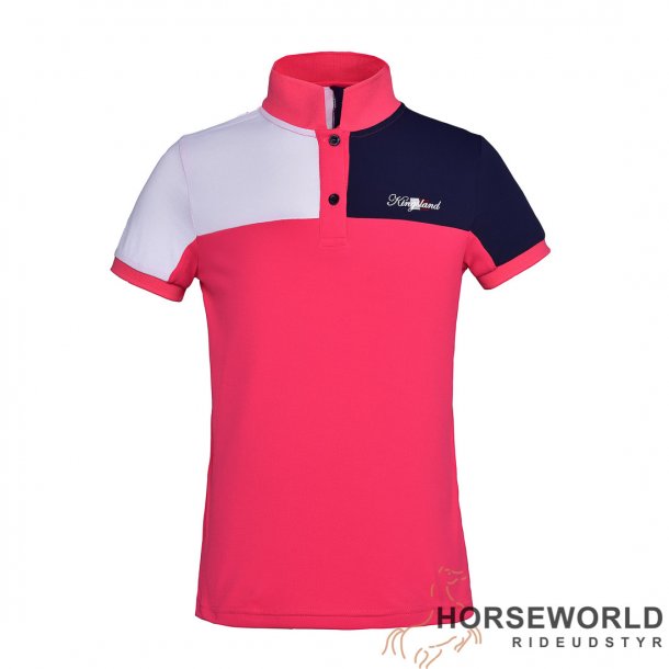 KLjean Pique Junior Polo T-shirt - Red Geranium