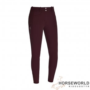 KLkadi Full Grip Ridebukser - Red Fudge