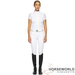 CT Pleated Jersey S/S Stvnebluse - Hvid