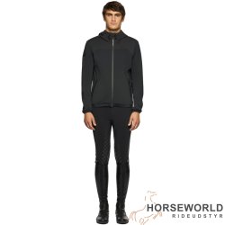 CT Jersey Bonded Wool Knit Hooded Softshell Jakke - Sort