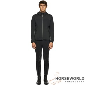 CT Jersey Bonded Wool Knit Hooded Softshell Jakke - Sort