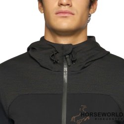 CT Jersey Bonded Wool Knit Hooded Softshell Jakke - Sort