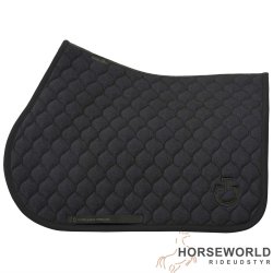 CT Circular Quilted Spring Underlag - Dark Grey Pattern/Sort