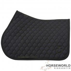 CT Circular Quilted Spring Underlag - Dark Grey Pattern/Sort