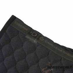 CT Circular Quilted Spring Underlag - Dark Grey Pattern/Sort