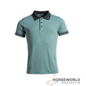 KLparker Teknisk Polo Shirt Herre - Green Sea Pine