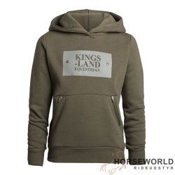 KLsamuel Hoodie Junior - Green Black Ink