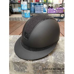 Samshield 2.0 Miss Shield Ridehjelm Shadowmatt Crystal Fabric - Sort/Sort/Matt Black