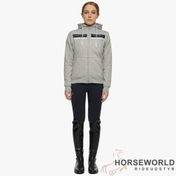 CT Flocked Stripe CT Logo Junior Zip Hoodie - Gr