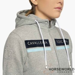 CT Flocked Stripe CT Logo Junior Zip Hoodie - Gr