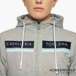 CT Flocked Stripe CT Logo Junior Zip Hoodie - Gr