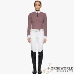 CT Mini Print L/S Jersey Zip Stvnebluse -  Old Rose