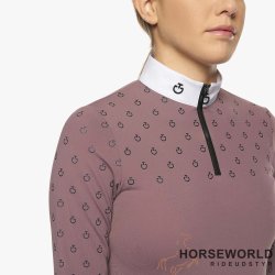 CT Mini Print L/S Jersey Zip Stvnebluse -  Old Rose