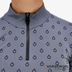 CT Mini Print L/S Jersey Zip Turtleneck - Gr