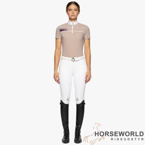 CT Daytona S/S Zip Polo - Light Mud