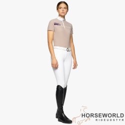 CT Daytona S/S Zip Polo - Light Mud