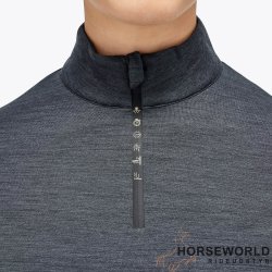 CT REVO Premier Tech Wool L/S Zip Turtleneck - Gr