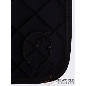 Vestrum Helsinki Dressur Underlag - Sort/Sort Glitter Logo