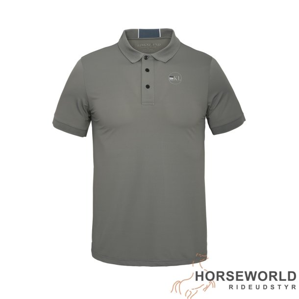 KLblyke Tech Pique Polo Shirt - Grey Thundercloud