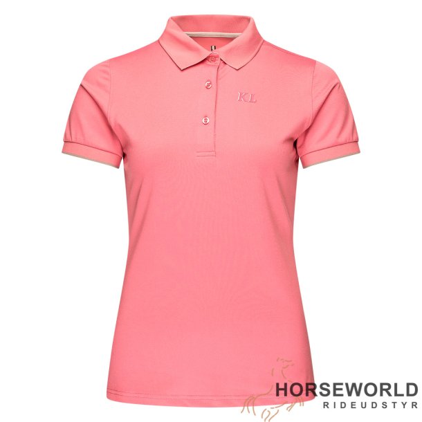 KLcallie Junior Tec Pique Polo Shirt - Pink Chateau Rose