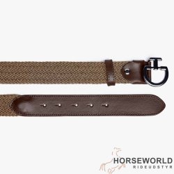 CT Women's Elastic Belt CT Clasp - Toffee/Dark Chocolate