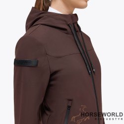 CT Jersey/Velvet Hooded Softshell Jakke - Dark Chocolate
