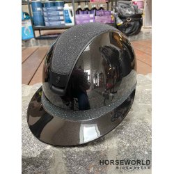 Samshield 2.0 Miss Shield Ridehjelm Glossy Crystal Fabric - Sort/Summer Nights/Matt Black