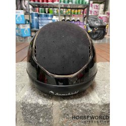 Samshield 2.0 Miss Shield Ridehjelm Glossy Crystal Comet Light - Sort/Jet Black/Black Chrome