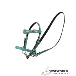 My Hobby Horse Trense m. Glitter - Turkis Bl�/S�lv