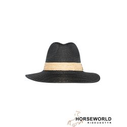 HST Allesandra Strawhat - Jet Black 