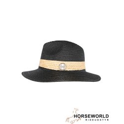 HST Allesandra Strawhat - Jet Black 