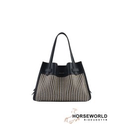 Pourchet Paris Blossom Braided Large Taske - Navy