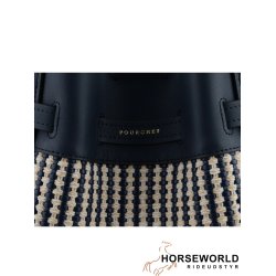 Pourchet Paris Blossom Braided Large Taske - Navy