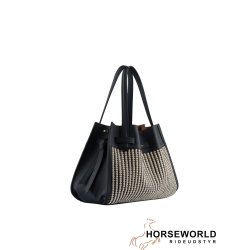 Pourchet Paris Blossom Braided Large Taske - Navy
