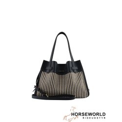 Pourchet Paris Blossom Braided Large Taske - Navy