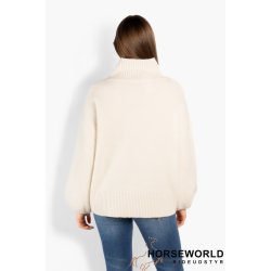 H�ST FAM Short Sweater - White Alyssum