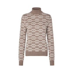 KLAnnabella Ladies Knitted Rollneck - Dove Melange